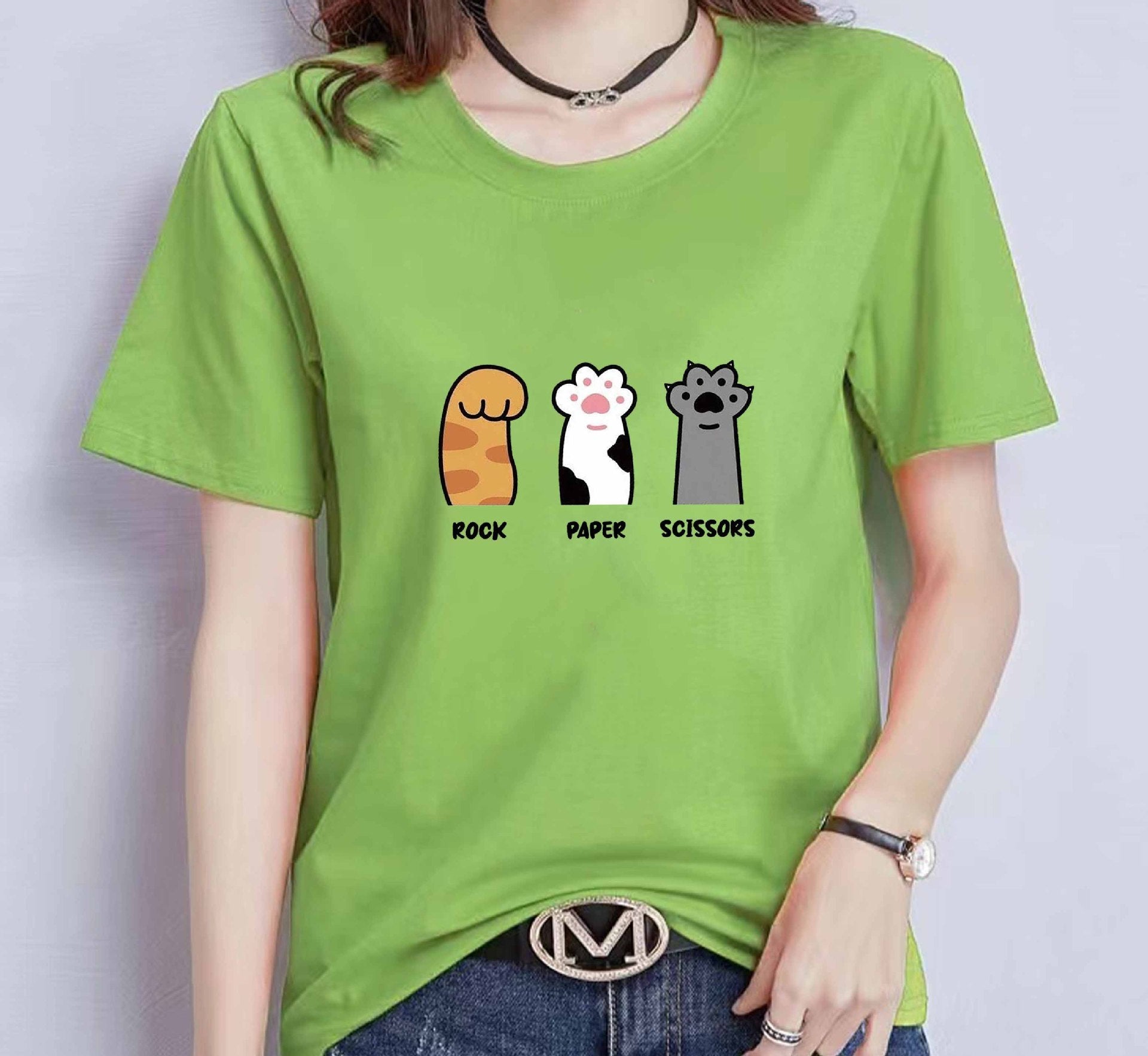 Loose Short Sleeve Casual T-shirt Plus Size Unisex Wear - Chic Angle